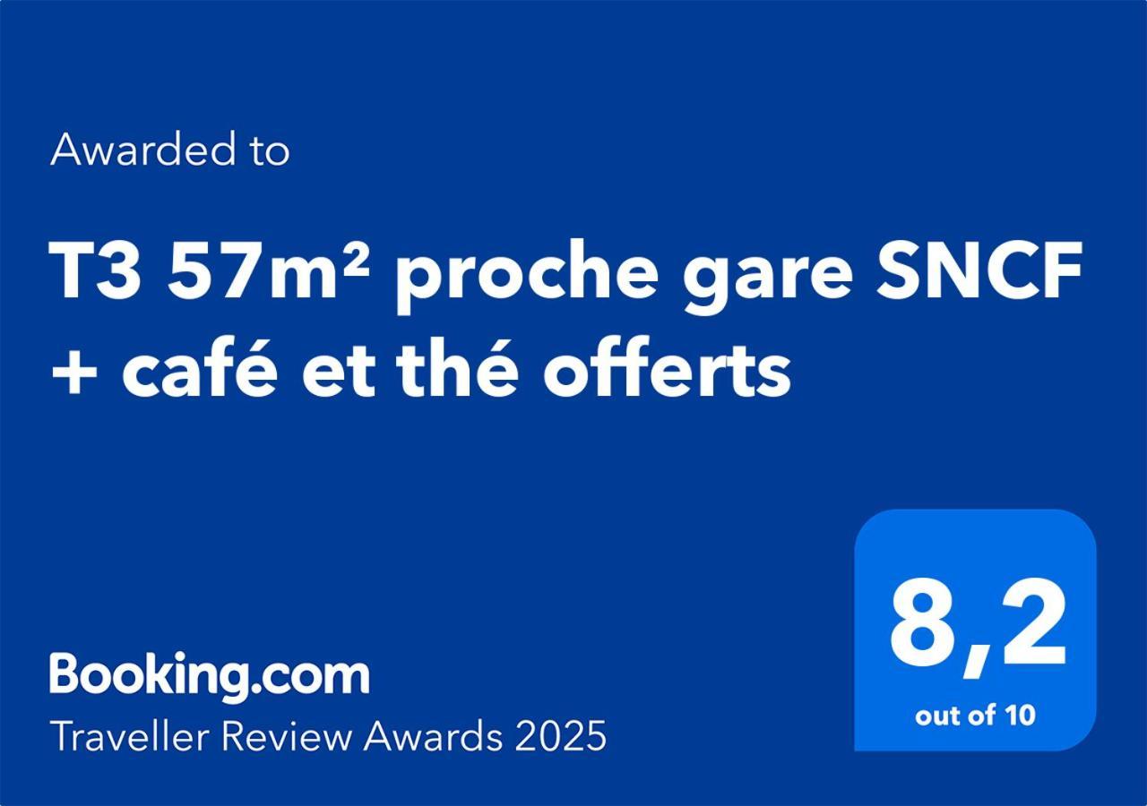 T3 57M2 Avec Balcon Proche Gare Sncf, Wifi Et Cafe Et The Offerts Lejlighed Orléans Eksteriør billede